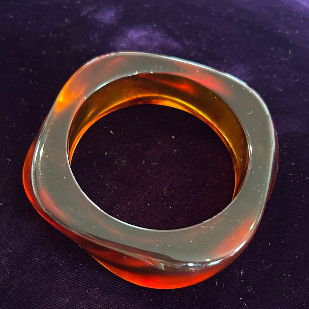 Amber lucite bracelet